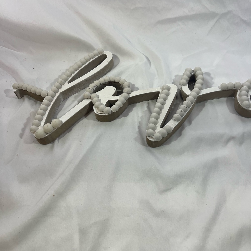 White Love Wall Decor